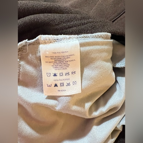 LANDS END Brown mock neck 1/4 zip sweater size 10-12.‎ - Picture 12 of 12